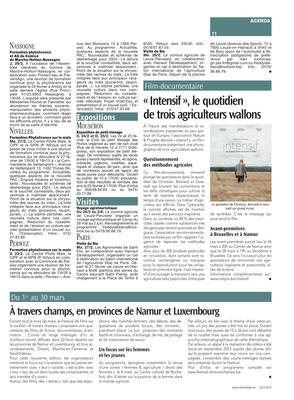 «Intensif», le quotidiende trois agriculteurs wallons «Intensif», le quotidiende trois agriculteurs wallons