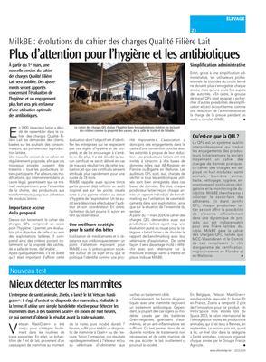 Plus d’attention pour l’hygiène et les antibiotiques Plus d’attention pour l’hygiène et les antibiotiques