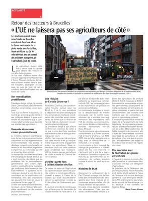 «L’UE ne laissera pas ses agriculteurs de côté» «L’UE ne laissera pas ses agriculteurs de côté»