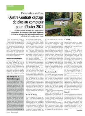 Quatre Contrats captagede plus au compteurpour débuter 2024 Quatre Contrats captagede plus au compteurpour débuter 2024