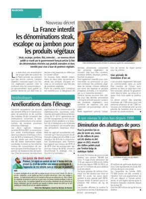 Diminution des abattages de porcs Diminution des abattages de porcs