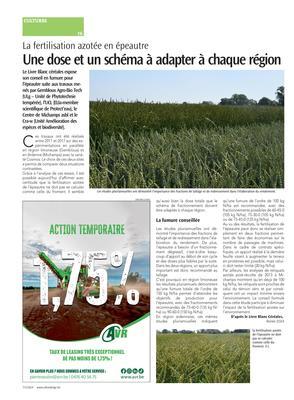 Une dose et un schéma à adapter à chaque région Une dose et un schéma à adapter à chaque région