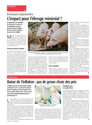 Baisse de l’inflation: pas de grosse chute des prix Baisse de l’inflation: pas de grosse chute des prix
