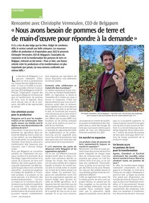 «Nous avons besoin de pommes de terre etde main-d’œuvre pour répondre à la demande» «Nous avons besoin de pommes de terre etde main-d’œuvre pour répondre à la demande»