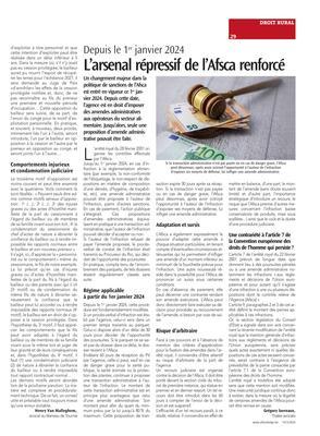 L’arsenal répressif de l’Afsca renforcé L’arsenal répressif de l’Afsca renforcé