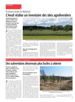 L’Awaf réalise un inventaire des sites agroforestiers L’Awaf réalise un inventaire des sites agroforestiers