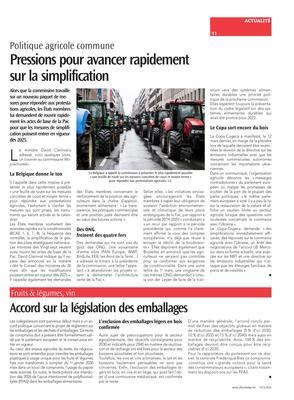 Pressions pour avancer rapidementsur la simplification Pressions pour avancer rapidementsur la simplification