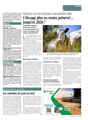 L’élevage plus ou moins préservé...jusqu’en 2026 ? L’élevage plus ou moins préservé...jusqu’en 2026 ?