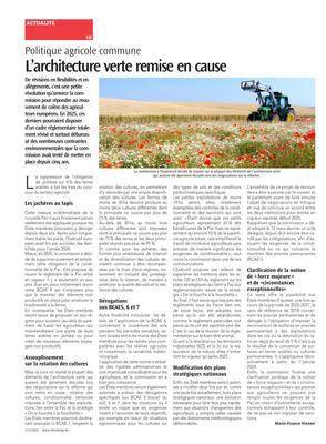 L’architecture verte remise en cause L’architecture verte remise en cause