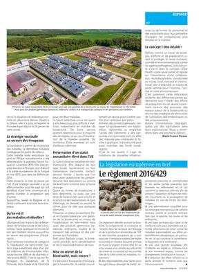 Le règlement 2016/429 Le règlement 2016/429