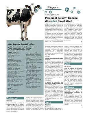 Paiement de la 1ère tranche des aides bio et Maec Paiement de la 1ère tranche des aides bio et Maec