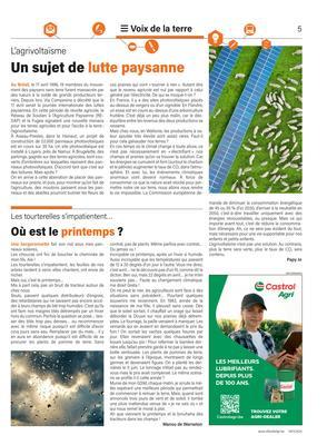 Un sujet de lutte paysanne