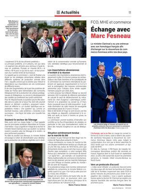 Échange avec Marc Fesneau Échange avec Marc Fesneau