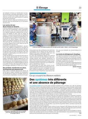 Des systèmes très différentset une absence de pâturage Des systèmes très différentset une absence de pâturage