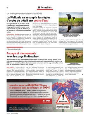 La Wallonie va assouplir les règles d’accès du bétail aux cours d’eau La Wallonie va assouplir les règles d’accès du bétail aux cours d’eau