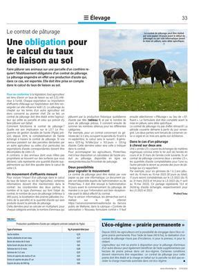 Une obligation pour le calcul du taux de liaison au sol Une obligation pour le calcul du taux de liaison au sol