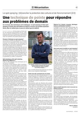 Une technique de pointe pour répondreaux problèmes de demain Une technique de pointe pour répondreaux problèmes de demain
