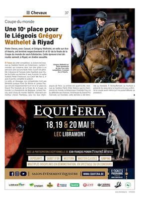 Une 10e place pourle Liégeois Grégory Wathelet à Riyad Une 10e place pourle Liégeois Grégory Wathelet à Riyad