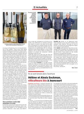 Hélène et Alexis Eeckman,viticulteurs bio à Jeancourt