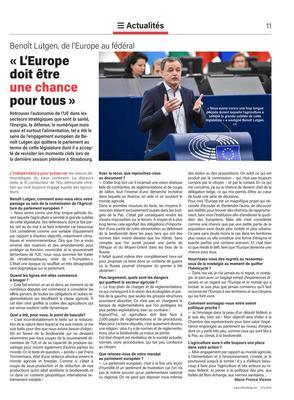 «L’Europe doit être une chance pour tous» «L’Europe doit être une chance pour tous»
