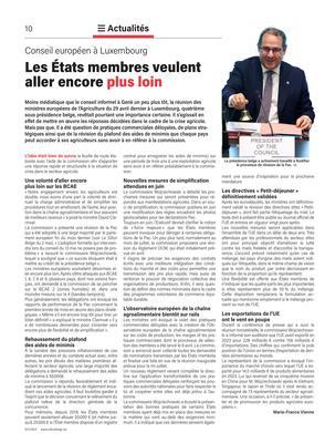 Les États membres veulent aller encore plus loin Les États membres veulent aller encore plus loin
