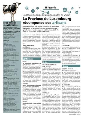 La Province de Luxembourgrécompense ses artisans La Province de Luxembourgrécompense ses artisans