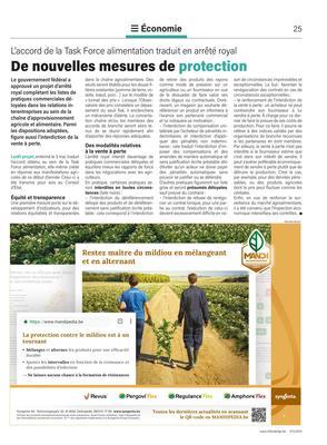 De nouvelles mesures de protection De nouvelles mesures de protection