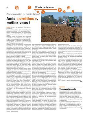Amis «ornithos», méfiez-vous! Amis «ornithos», méfiez-vous!