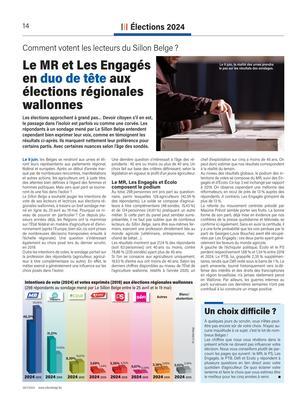 Le MR et Les Engagésen duo de tête aux élections régionales wallonnes Le MR et Les Engagésen duo de tête aux élections régionales wallonnes