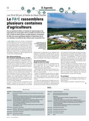 Le FA²C rassemblera plusieurs centaines d’agriculteurs Le FA²C rassemblera plusieurs centaines d’agriculteurs