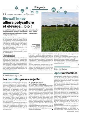Biowall’Innovalliera polycultureet élevage… bio! Biowall’Innovalliera polycultureet élevage… bio!