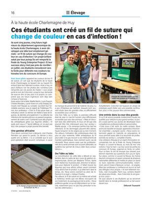 Ces étudiants ont créé un fil de suture qui change de couleur en cas d’infection! Ces étudiants ont créé un fil de suture qui change de couleur en cas d’infection!