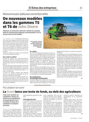 De nouveaux modèles dans les gammes T5 et T6 de John Deere De nouveaux modèles dans les gammes T5 et T6 de John Deere