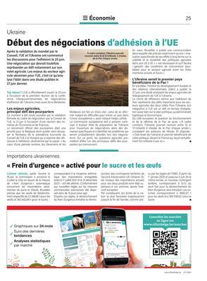 «Frein d’urgence» activé pour le sucre et les œufs «Frein d’urgence» activé pour le sucre et les œufs