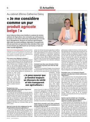 «Je me considère comme un purproduit agricole belge !» «Je me considère comme un purproduit agricole belge !»