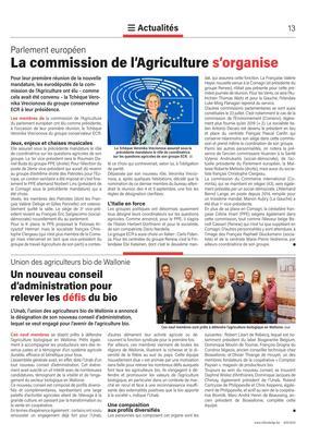 Un nouveau conseild’administration pourrelever les défis du bio Un nouveau conseild’administration pourrelever les défis du bio