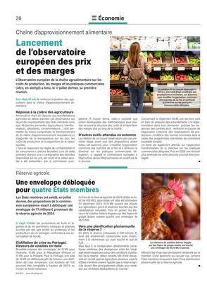 Lancement de l’observatoire européen des prix et des marges Lancement de l’observatoire européen des prix et des marges