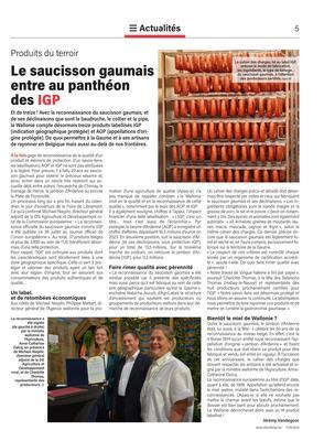 Le saucisson gaumais entre au panthéon des IGP Le saucisson gaumais entre au panthéon des IGP