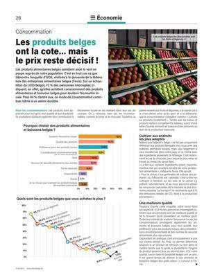 Les produits belges ont la cote… maisle prix reste décisif! Les produits belges ont la cote… maisle prix reste décisif!