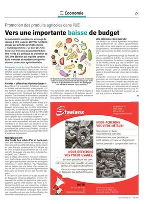 Vers une importante baisse de budget Vers une importante baisse de budget
