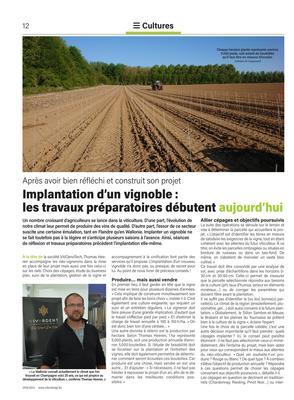 Implantation d’un vignoble:les travaux préparatoires débutent aujourd’hui Implantation d’un vignoble:les travaux préparatoires débutent aujourd’hui
