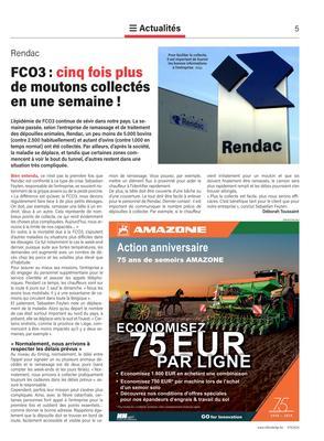 FCO3: cinq fois plus de moutons collectés en une semaine! FCO3: cinq fois plus de moutons collectés en une semaine!
