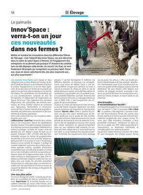 Innov’Space:verra-t-on un jources nouveautésdans nos fermes? Innov’Space:verra-t-on un jources nouveautésdans nos fermes?