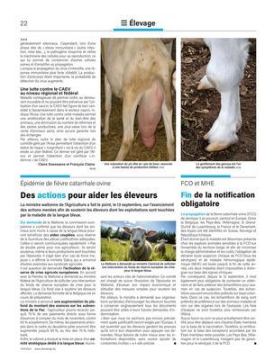 Des actions pour aider les éleveurs Des actions pour aider les éleveurs