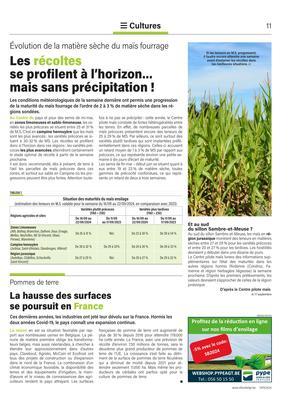Les récoltesse profilent à l’horizon…mais sans précipitation! Les récoltesse profilent à l’horizon…mais sans précipitation!