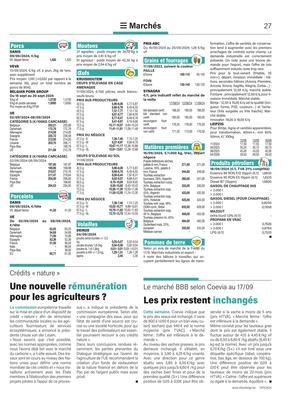 Une nouvelle rémunération pour les agriculteurs? Une nouvelle rémunération pour les agriculteurs?