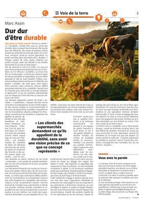 Dur dur d’être durable Dur dur d’être durable