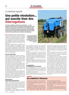 Une petite révolution… qui suscite bien des interrogations Une petite révolution… qui suscite bien des interrogations