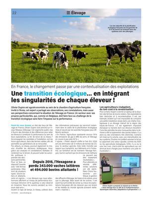 Une transition écologique… en intégrantles singularités de chaque éleveur! Une transition écologique… en intégrantles singularités de chaque éleveur!