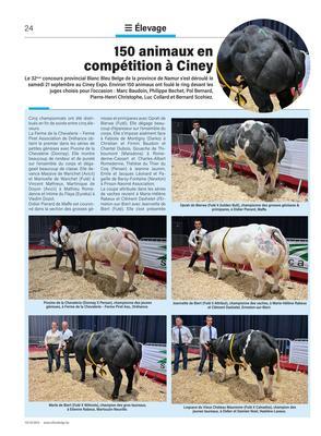 150 animaux en compétition à Ciney 150 animaux en compétition à Ciney